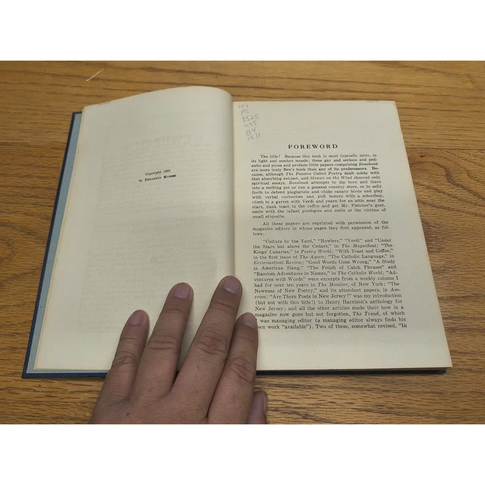 Bensbook by Benjamin Musser SIGNED‎